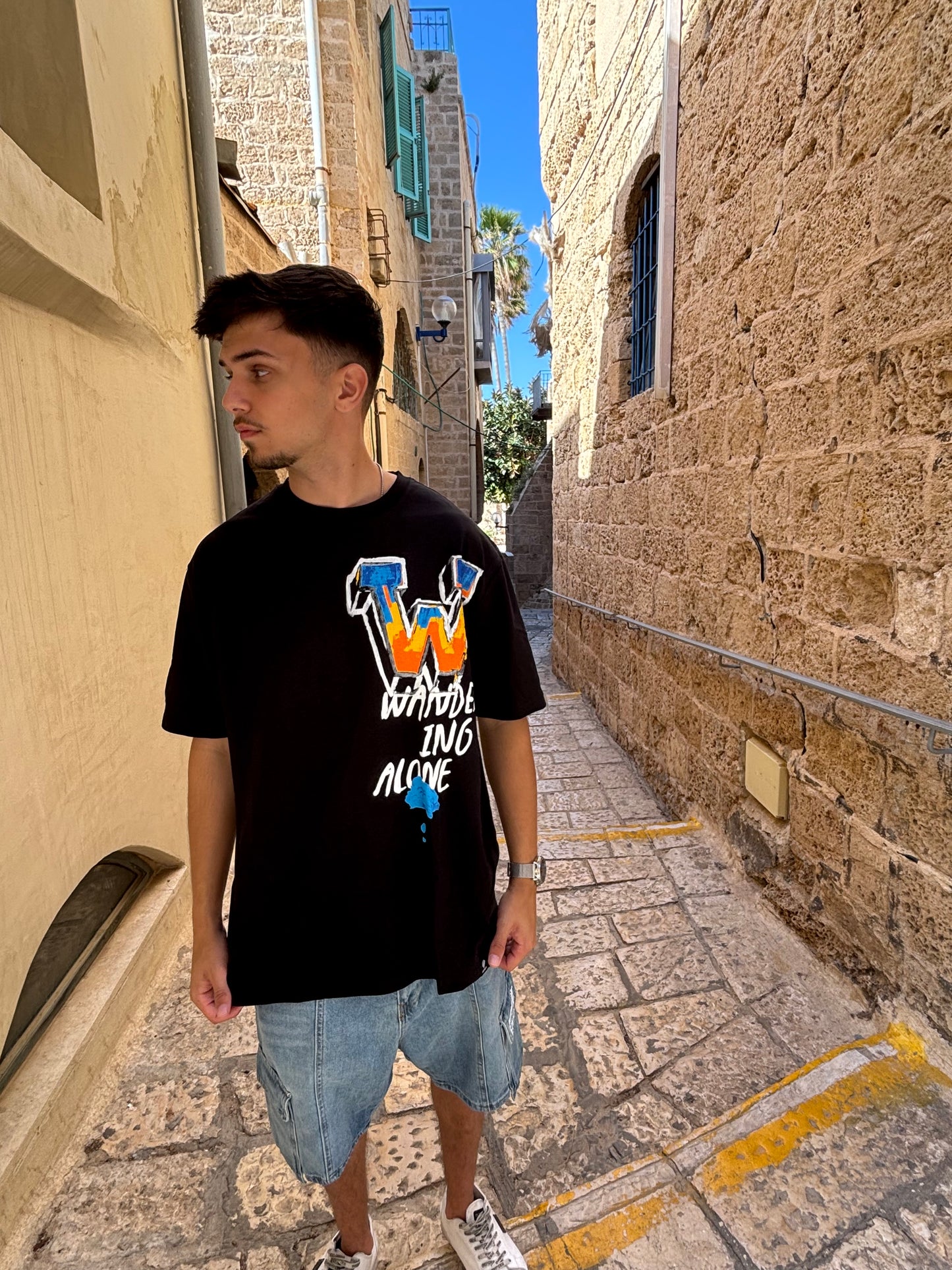 W-חולצה קצרה(שחור)