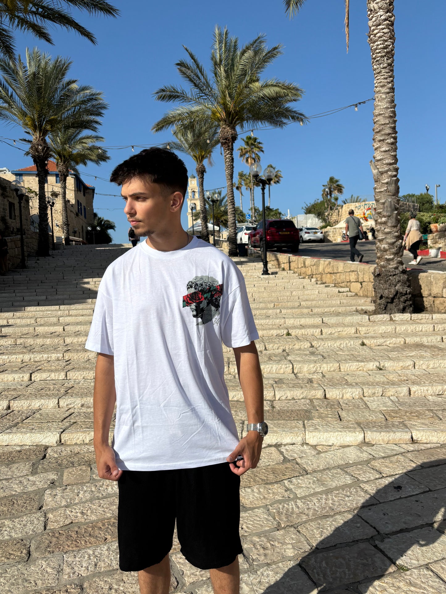 ROSE - חולצה קצרה (לבן)