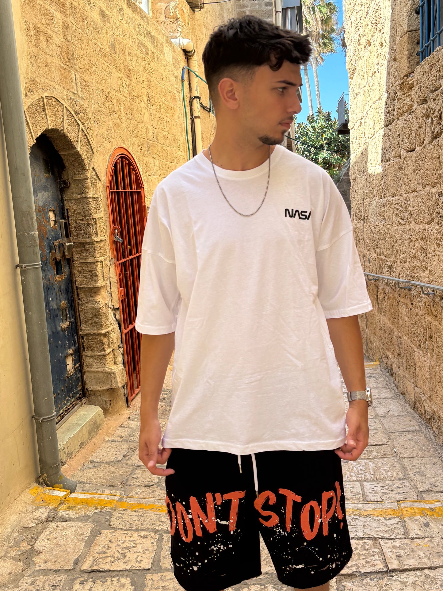 NASA- (לבן) חולצה קצרה