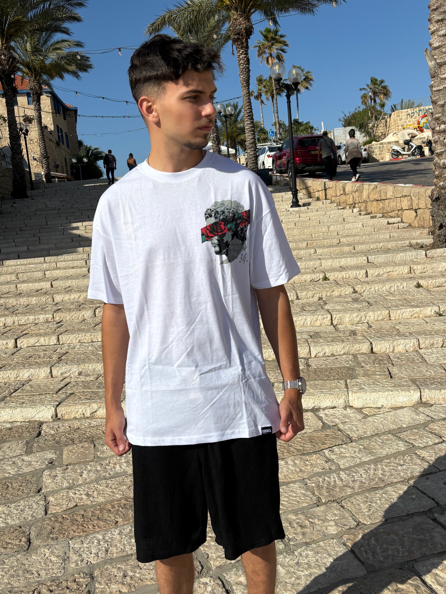 ROSE - חולצה קצרה (לבן)