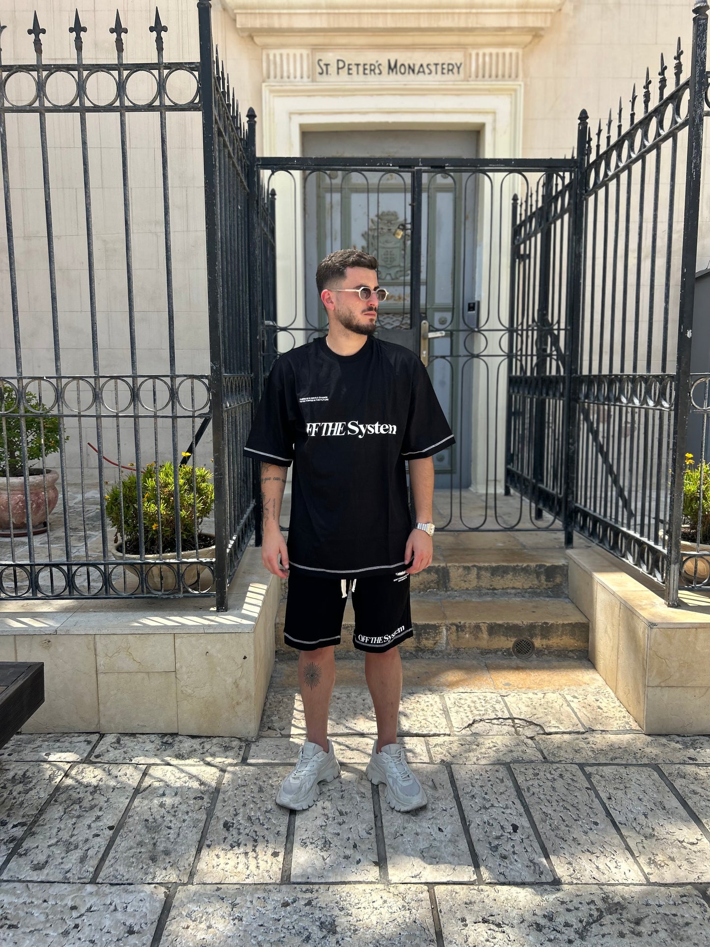 SYSTEM - חליפה קצרה (שחור)