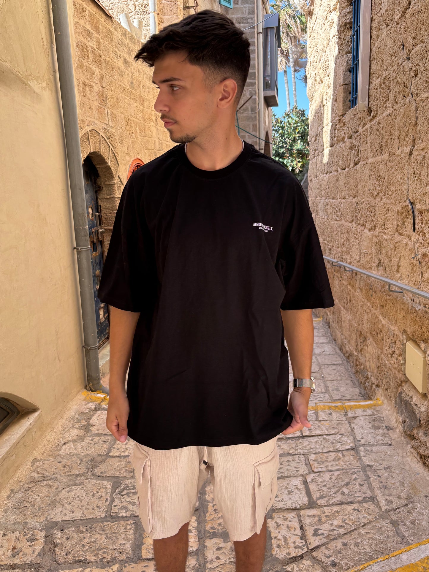 ABSO - חולצה קצרה (שחור)